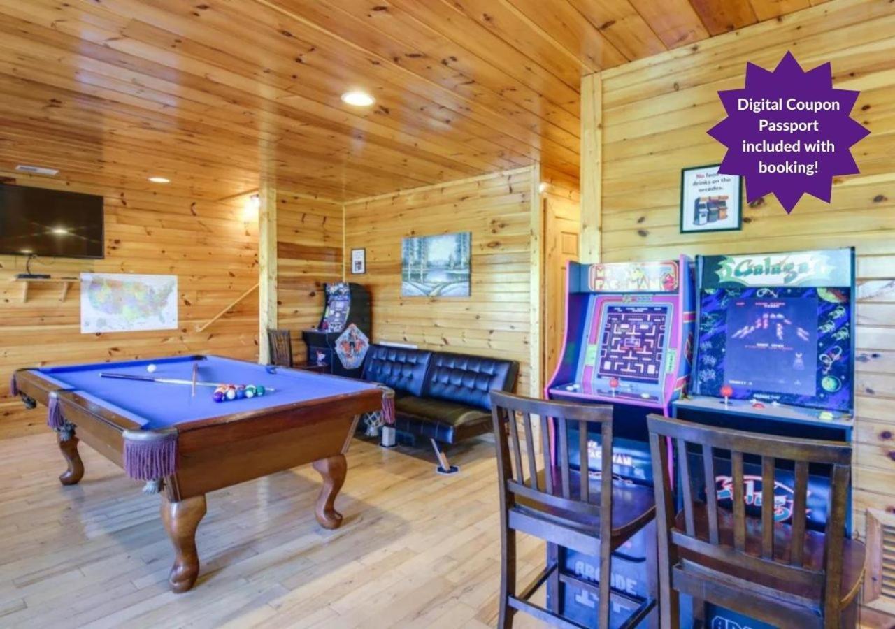Fabulous Pet-Friendly, Family Cabin With Outdoor Kitchen, Hot Tub, Sauna, Fireplace, Theater Room, Arcade, Pool Table, And Fire Pit Within Minuties Of Dollywood Sevierville Ngoại thất bức ảnh
