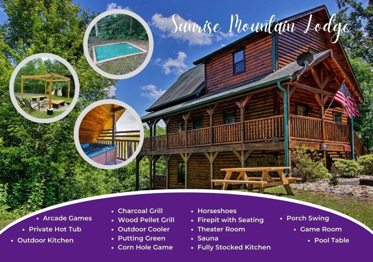 Fabulous Pet-Friendly, Family Cabin With Outdoor Kitchen, Hot Tub, Sauna, Fireplace, Theater Room, Arcade, Pool Table, And Fire Pit Within Minuties Of Dollywood Sevierville Ngoại thất bức ảnh